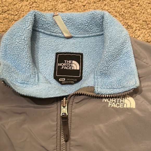 The North Face Girls Long Sleeve Full Zip Outdoor Fleece Jacket Blue Gray Size M - Picture 4 of 8